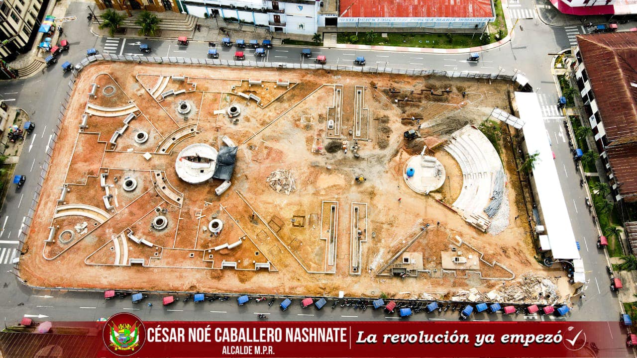 Imágenes sobre el Avance en Obra de la Plaza San Francisco de Asís