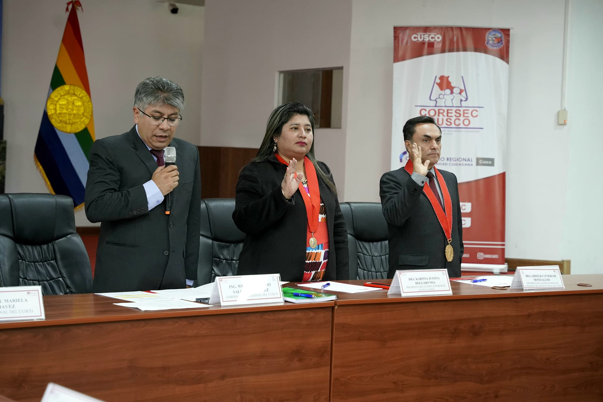 Presidenta de la Corte Superior de Justicia de Cusco juramentó como integrante del Comité de Seguridad Ciudadana