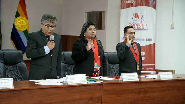 Presidenta de la Corte Superior de Justicia de Cusco juramentó como integrante del Comité de Seguridad Ciudadana