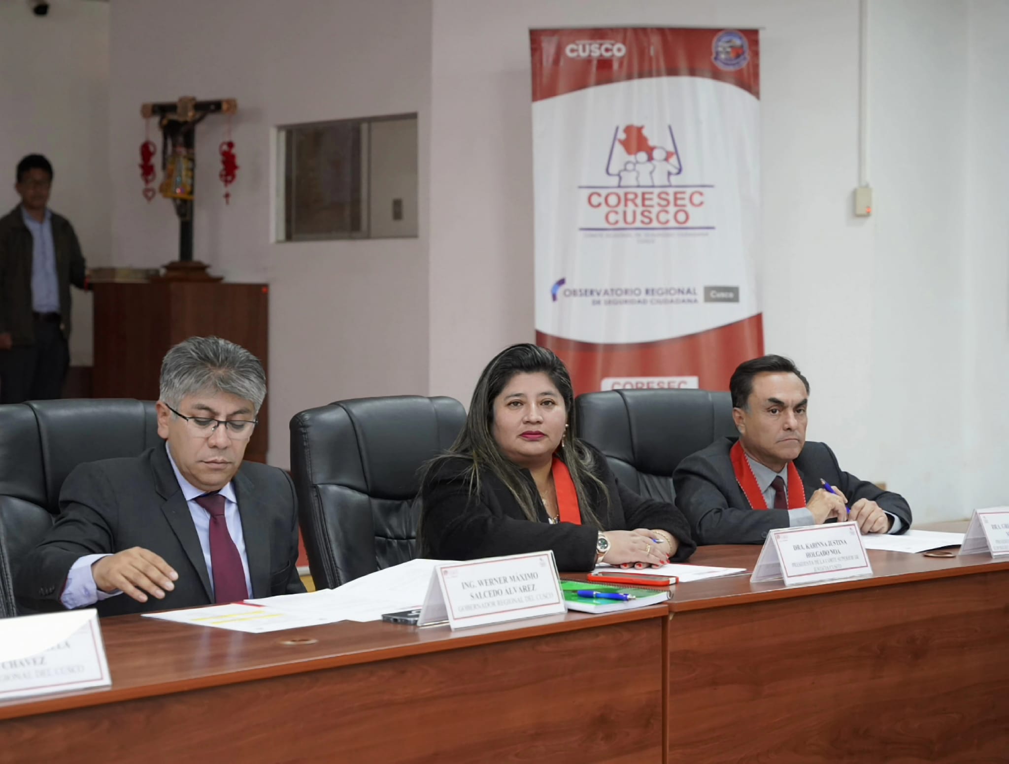 Presidenta de la Corte Superior de Justicia de Cusco juramentó como integrante del Comité de Seguridad Ciudadana