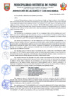 Vista preliminar de documento RESOLUCION DE ALCALDIA Nº238