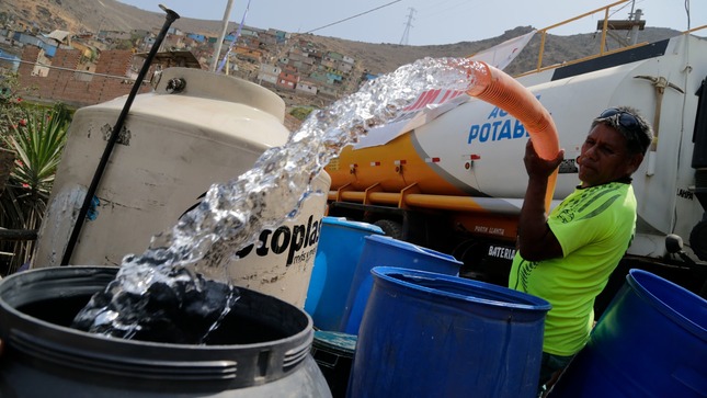 A partir de mañana, Sedapal realizará reparto de agua, a través de camiones cisternas, en zonas priorizadas.