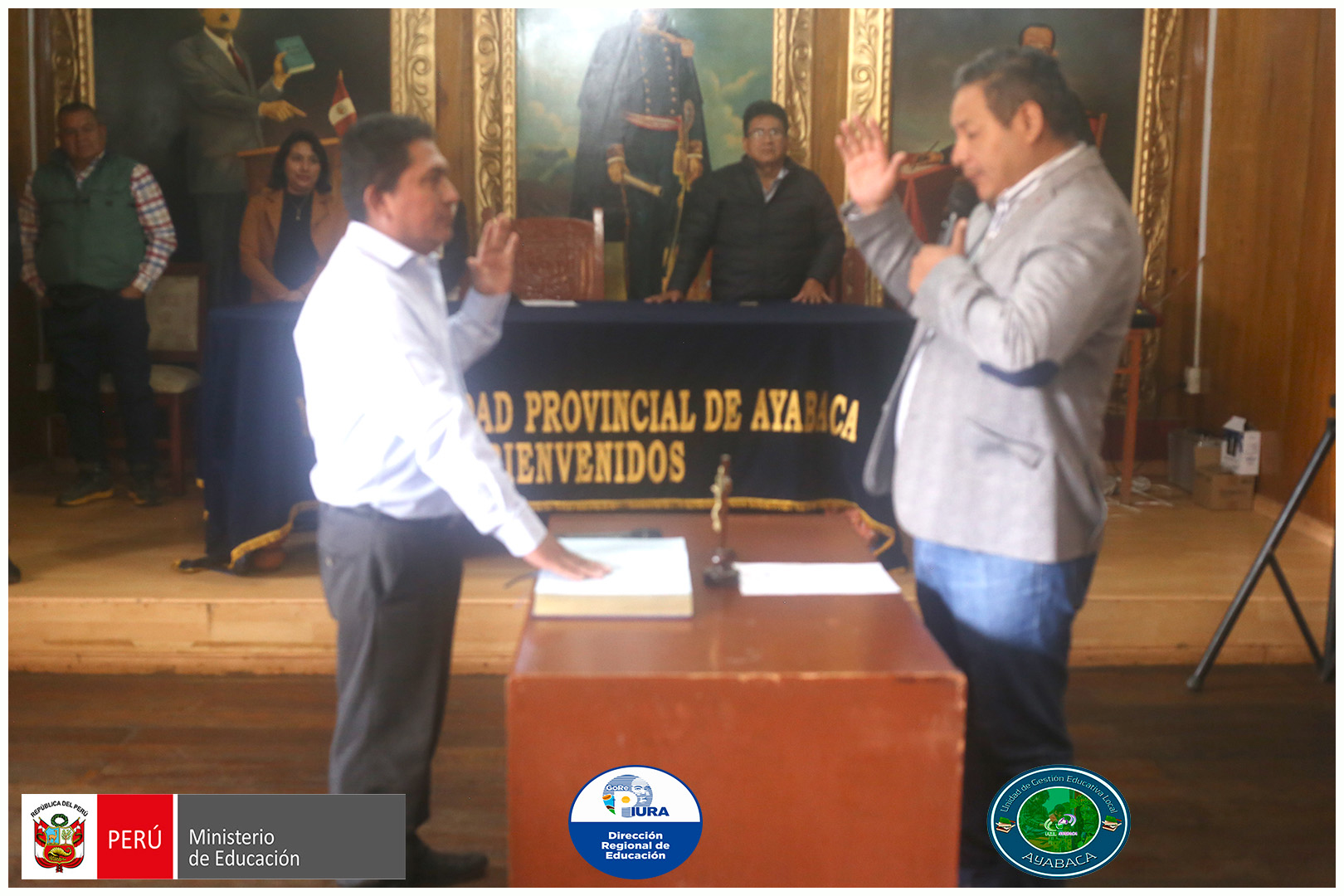 Director de UGEL Ayabaca juramenta como miembro del COPROSEC.