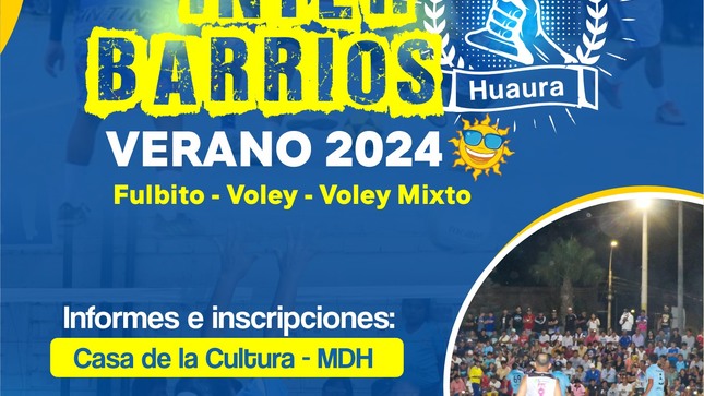 MUNICIPIO APERTURA INSCRIPCIONES PARA CAMPEONATO INTER BARRIOS VERANO 2024