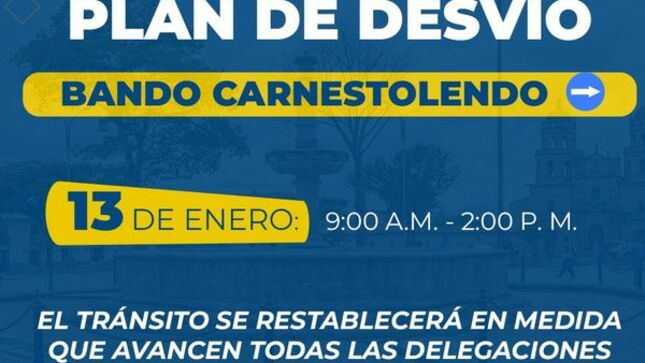 ⚠️Revisa nuestro plano y entérate de todas las calles que estarán restringidas durante el 𝐫𝐞𝐜𝐨𝐫𝐫𝐢𝐝𝐨 𝐝𝐞𝐥 𝐁𝐚𝐧𝐝𝐨 𝐂𝐚𝐫𝐧𝐞𝐬𝐭𝐨𝐥𝐞𝐧𝐝𝐨 que empieza en la Casona Miguel Espinach, se dirige por el Jr. Junín hasta la intersección del Jr. José Gálvez, avanza hasta la intersección con el Jr. Amalia Puga, continúa hasta el Jr. Sara Macdougall sube a la av. 13 de julio llega hasta la Plaza de Armas, baja por jr. Dos De mayo hasta jr. José Sabogal llegando hasta jr. El Inca,  sube la av. El Maestro y finalizando en la Plazuela La Recoleta. 
