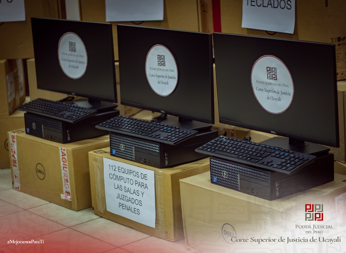 Corte de Ucayali compra 112 equipos informáticos para el módulo penal
