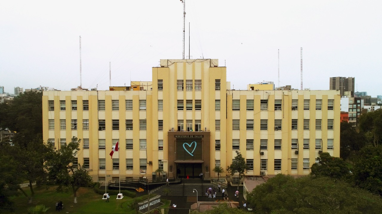 Fachada del Ministerio de Salud