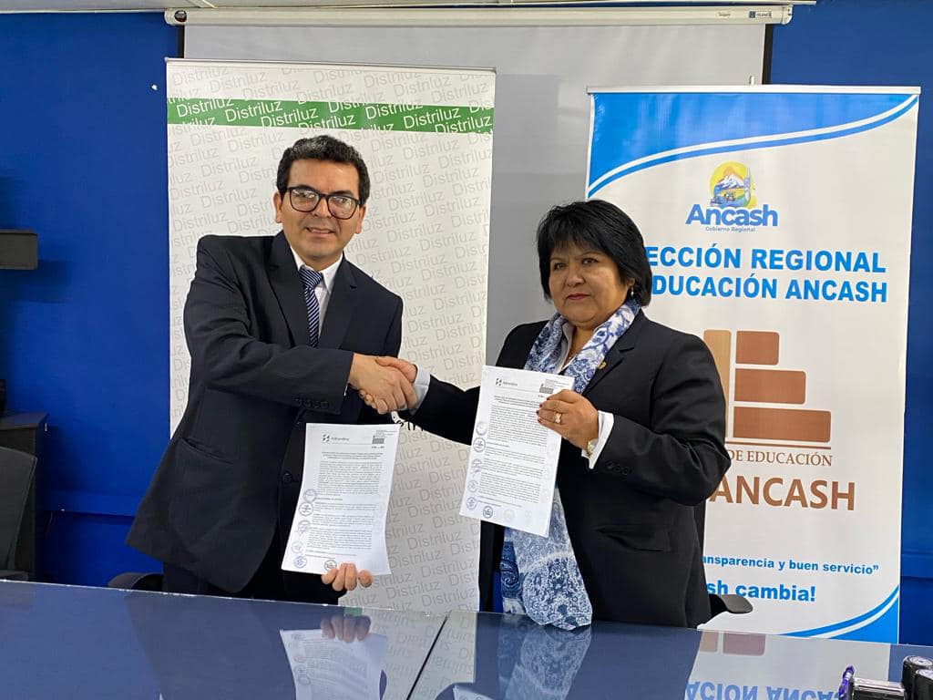 Hidrandina y la Dirección Regional de Educación de Áncash
