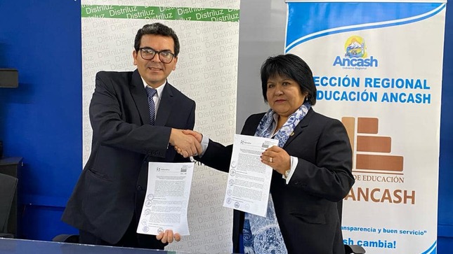 Hidrandina y la Dirección Regional de Educación de Áncash