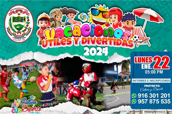 Archivo fotográfico de la Invitamos a la apertura de vacaciones útiles divertidas 2024