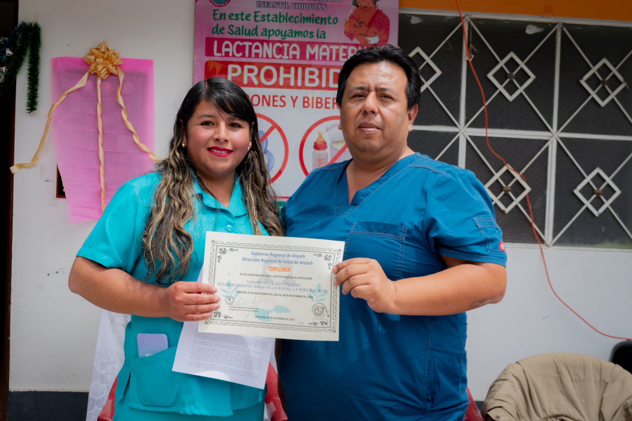 C.S. Chiquián es el primero en la región Áncash en certificarse como establecimiento de salud “Amigo de la Madre, la Niña y el Niño”