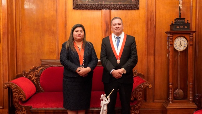 Presidenta de la Corte de Cusco recibió la visita del Congresita de la República, Dr. Luis Ángel Aragón Carreño