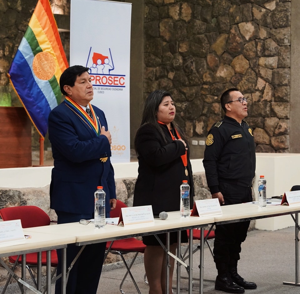 Presidenta de la Corte de Cusco participó en la instalación del Comité Provincial de Seguridad Ciudadana