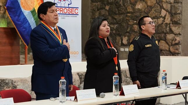 Presidenta de la Corte de Cusco participó en la instalación del Comité Provincial de Seguridad Ciudadana 