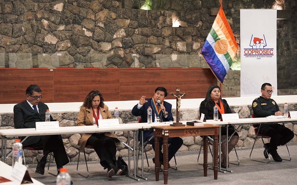 Presidenta de la Corte de Cusco participó en la instalación del Comité Provincial de Seguridad Ciudadana