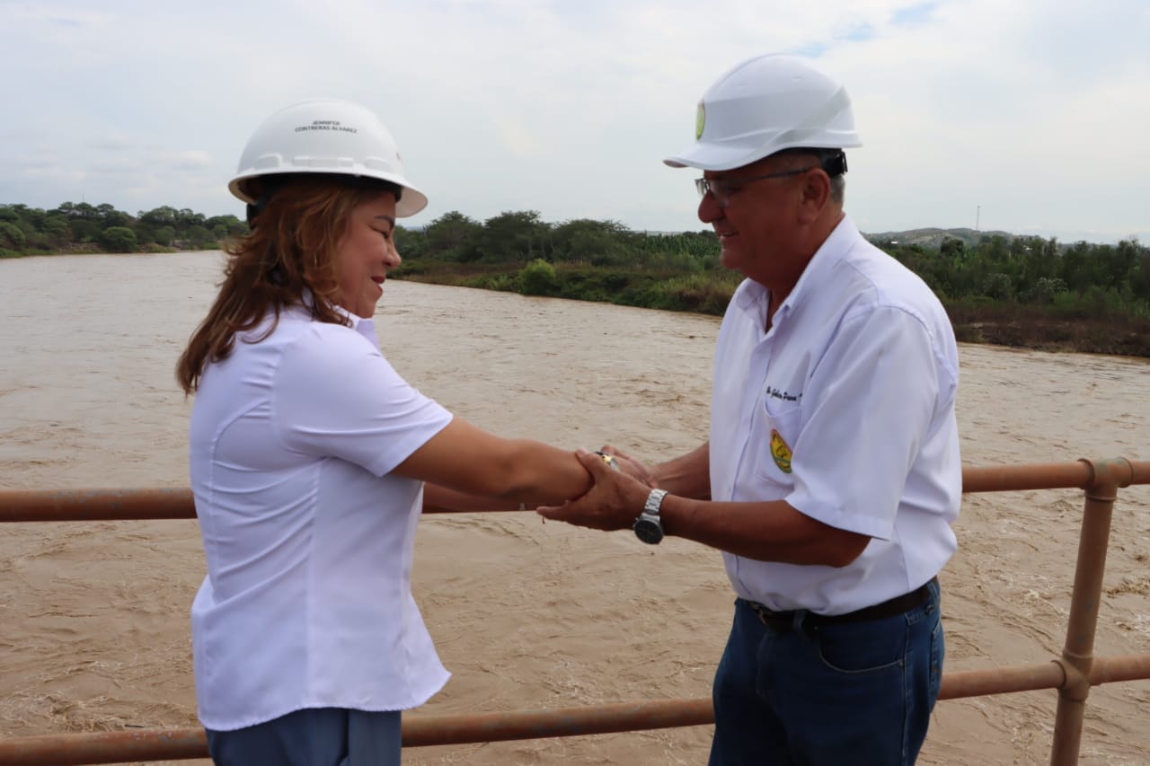 Bocatoma la Peña, ante las últimas   precipitaciones pluviales e incremento del río Tumbes.