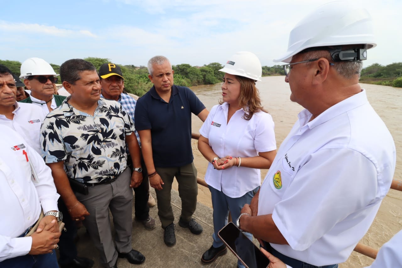 Bocatoma la Peña, ante las últimas   precipitaciones pluviales e incremento del río Tumbes.