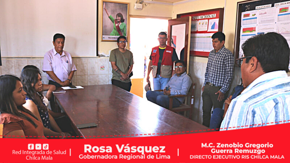 Director Ejecutivo se reúne con personal administrativo de la RIS Chilca Mala.