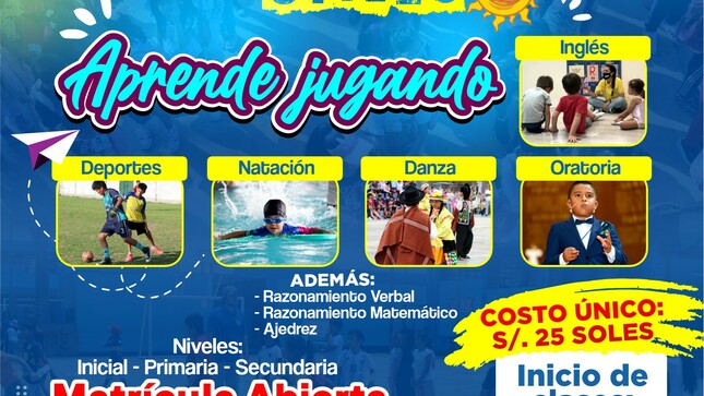 APERTURA DE MATRÍCULA PARA VACACIONES ÚTILES 2024 EN HUAURA