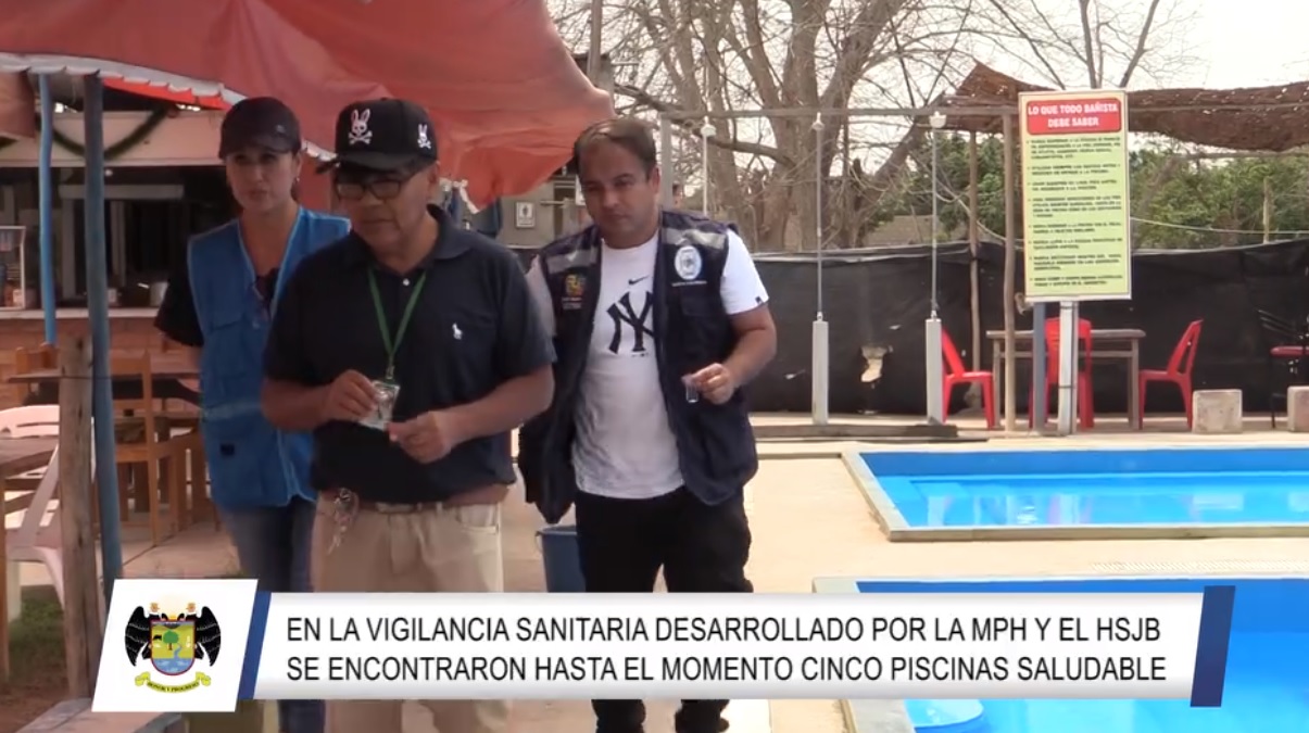 En la vigilancia sanitaria desarrollado por la MPH y HSJB se encontraron hasta el momento cinco piscinas saludables