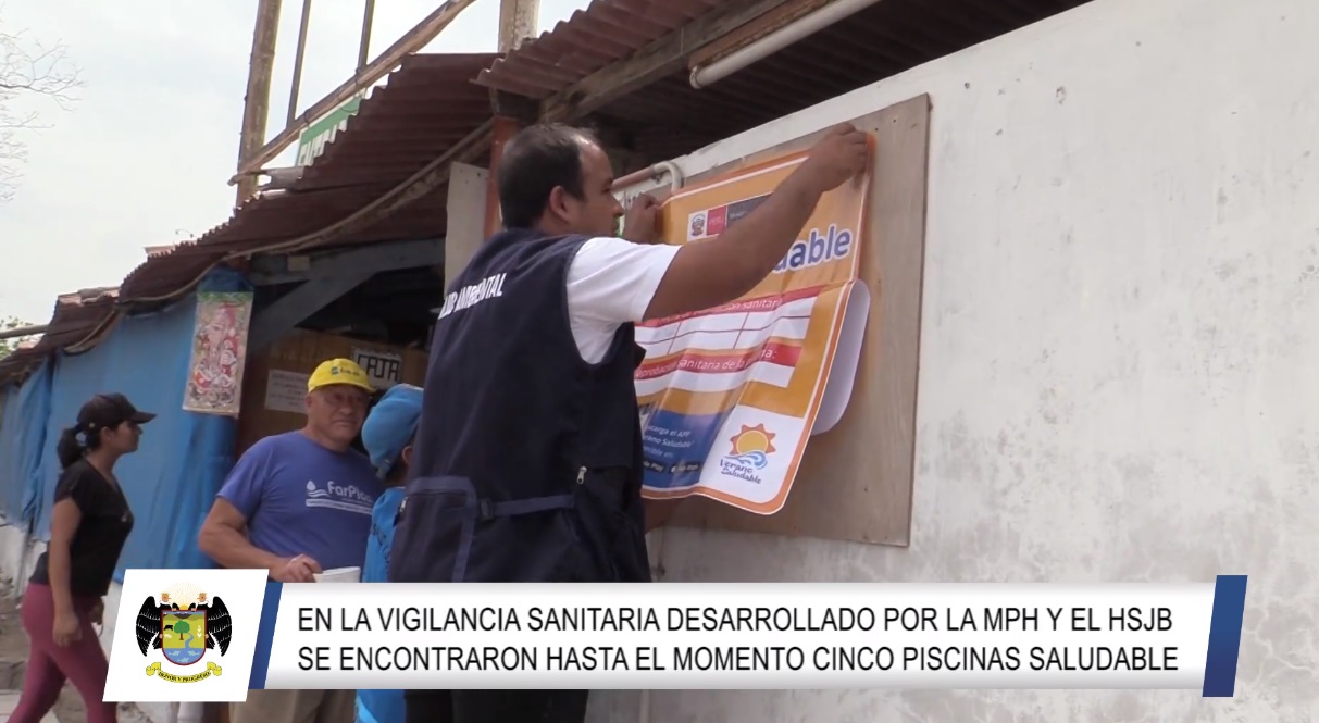En la vigilancia sanitaria desarrollado por la MPH y HSJB se encontraron hasta el momento cinco piscinas saludables