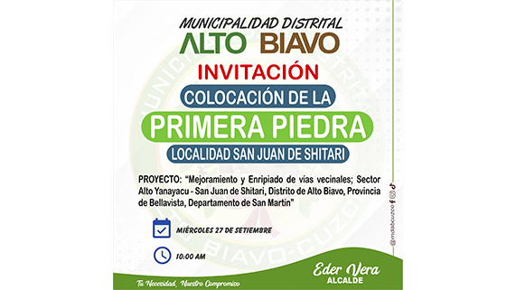 Colocación de primera piedra e inicio de obra