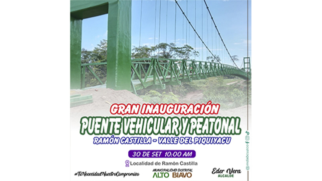 Gran Inauguración del Puente Vehicular y Peatona