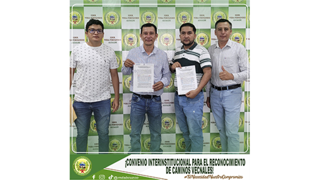 Convenio Interinstitucional Para Reconocimiento de Caminos Vecinales