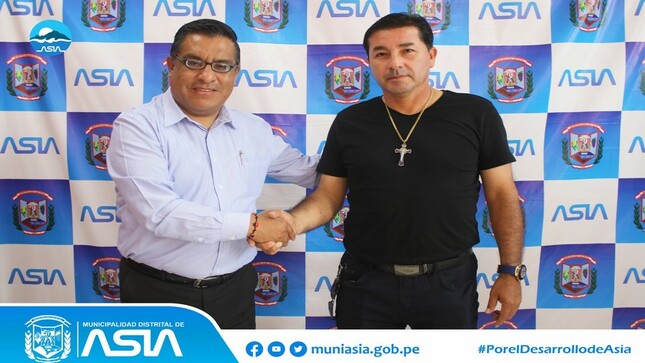 Alcalde de Asia sostuvo importante reunión con el Gerente de Emapa