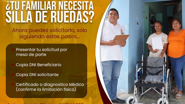 REQUISITOS PARA SOLICITAR SILLA DE RUEDAS