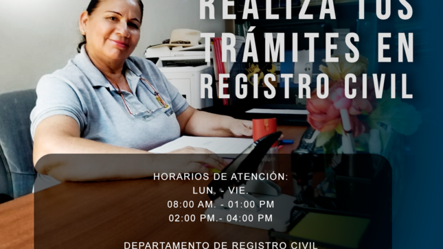 NUESTROS SERVICIOS A TRAVÉS DE REGISTRO CIVIL