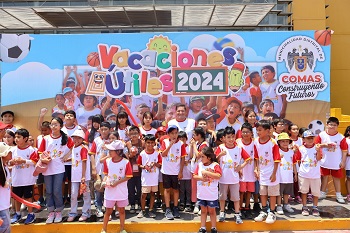 2 mil niños participaron del lanzamiento de los Talleres de Verano Comas 2024