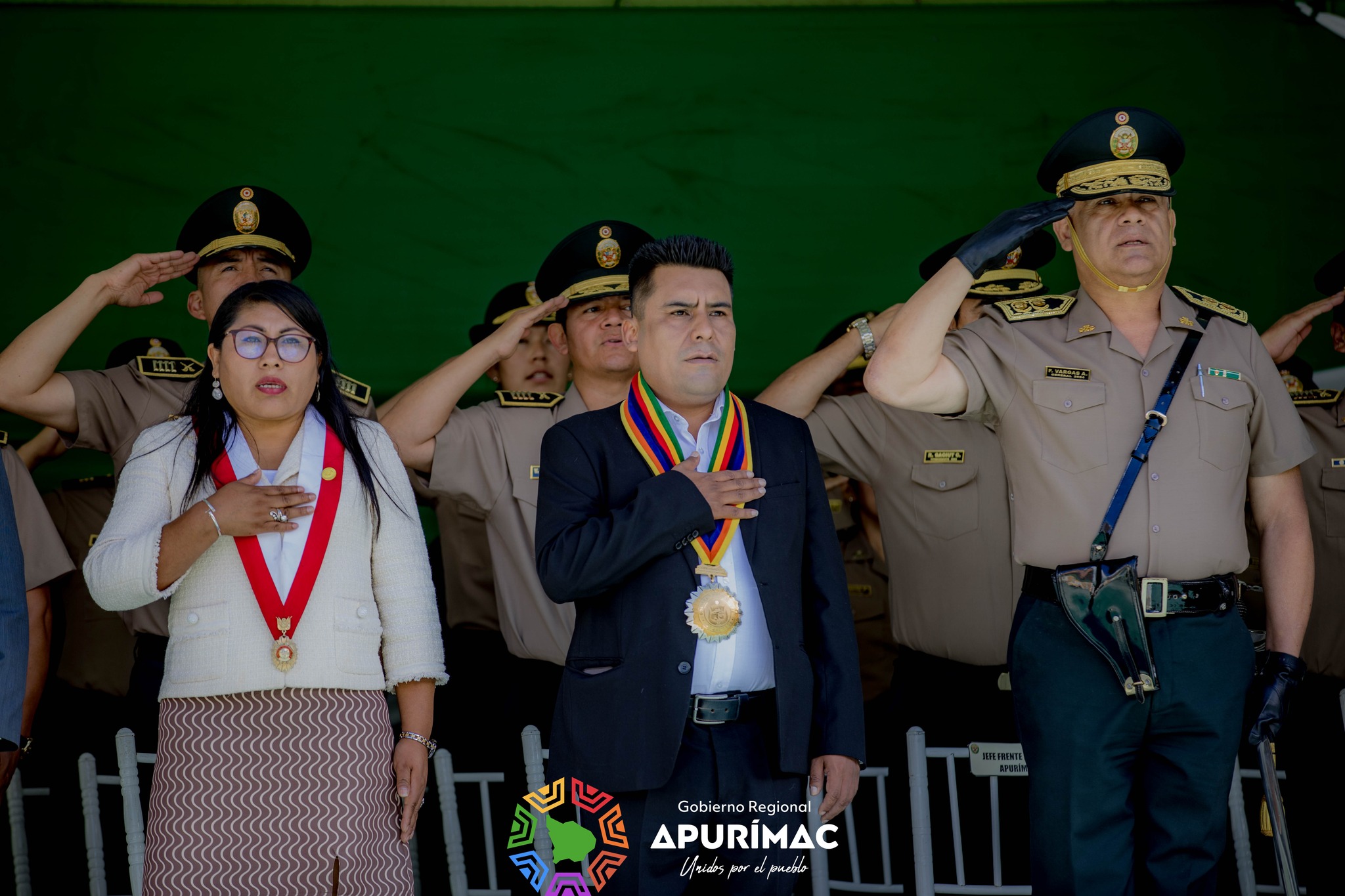 Gobernador Regional de Apurímac Percy Godoy Medina, participó en ceremonia protocolar de asunción al cargo del Jefe del Frente Policial