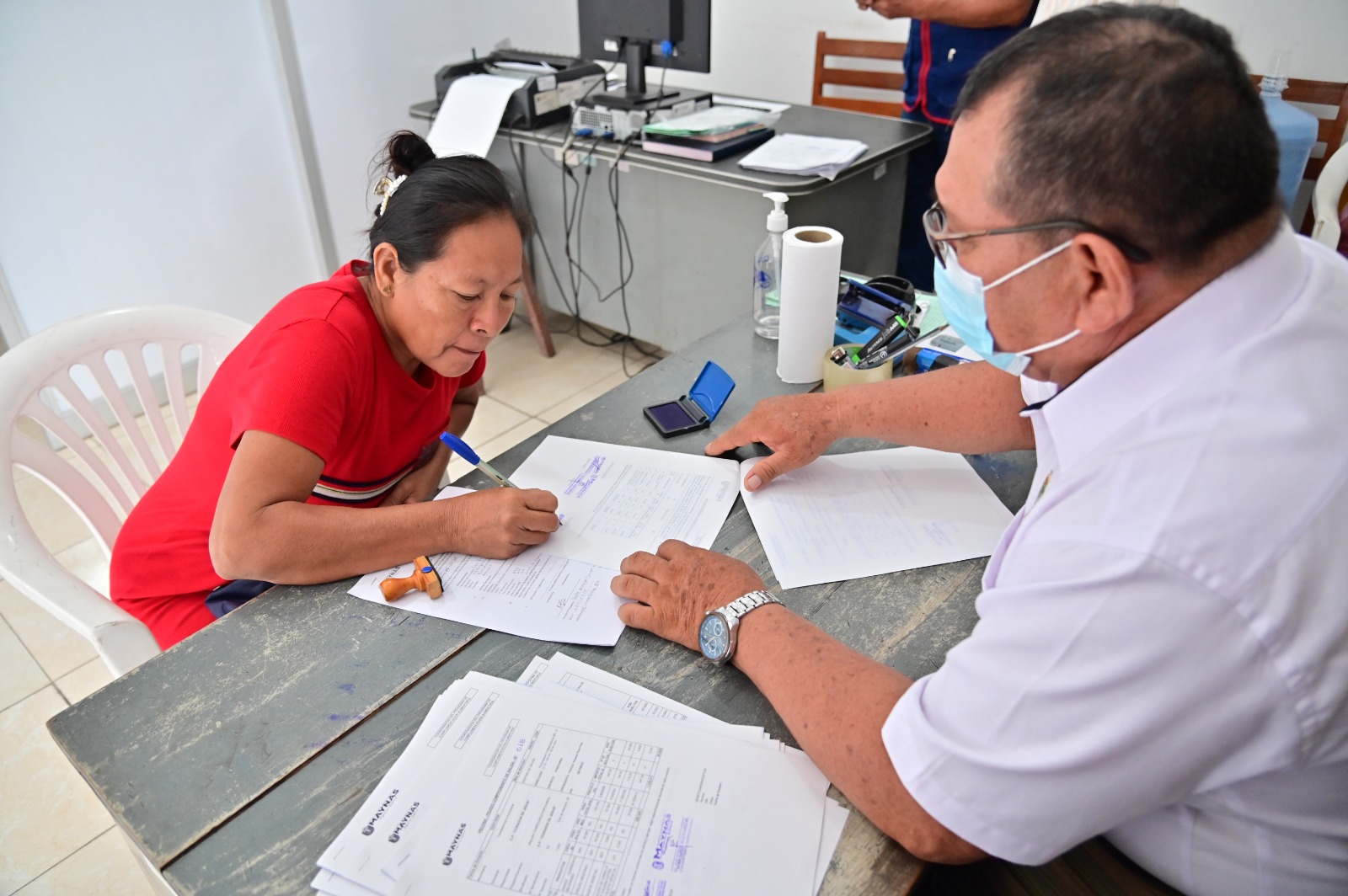 Entrega de insumos alimenticios a beneficiarios