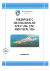 Vista preliminar de documento Presupuesto Institucional de Apertura (PIA) - 2024