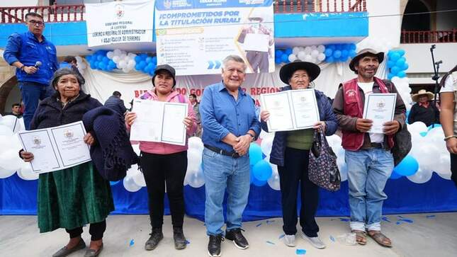 Gore La Libertad entregará 10 mil títulos de propiedad a agricultores de Pataz