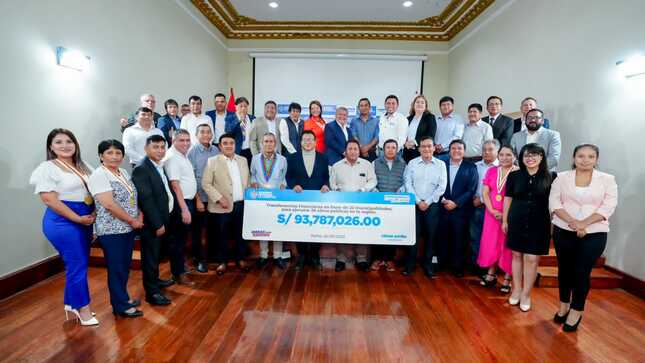 GORE La Libertad transfiere 93 millones de soles a 22 municipalidades para construir 26 obras