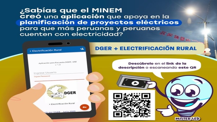 Aplicativo móvil creado por el MINEM permite avanzar en proyectos de electrificación rural