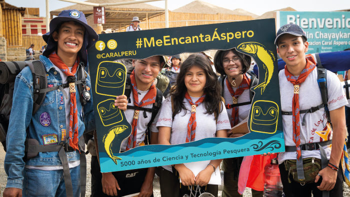 Áspero y Vichama en la ruta de aventura de los Scouts del Perú