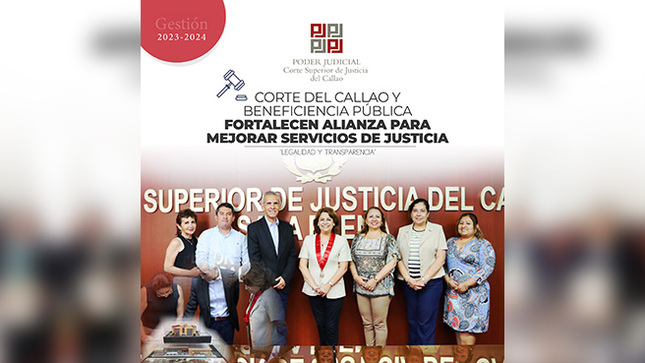Corte Superior de Justicia del Callao y Sociedad de Beneficencia Pública fortalecen alianza para mejorar servicios de justicia