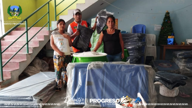 Municipalidad Distrital entrega bienes de ayuda humanitaria