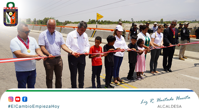 PRESIDENTA DE LA REPÚBLICA PRESENTE EN LA INAUGURACIÓN DEL PUENTE CHAMORRO EN EL CARMEN