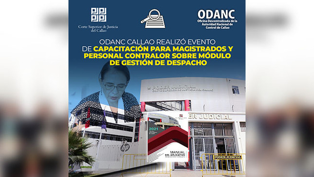 ODANC Callao realizó capacitación para magistrados y personal contralor sobre uso del Módulo de Gestión de Despacho