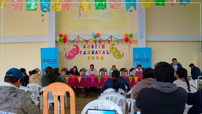 comitรฉ del carnaval Hualgayoquino 2024