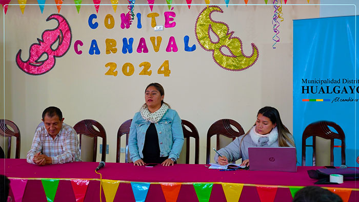 comitรฉ del carnaval Hualgayoquino 2024