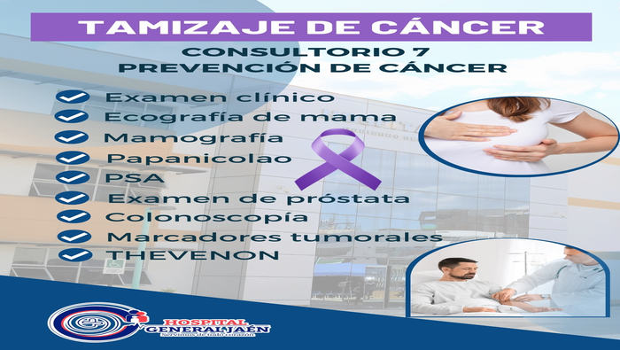 Se invita a los pacientes y usuarios a realizarse un chequeo por lo menos una ves al año con el objetivo de promover estrategias de promoción, prevención, diagnóstico precoz y tratamiento inmediato para la disminución del cáncer, para sensibilizar a la población en general mediante la información y la educación acerca de los beneficios y la importancia de adoptar oportunamente conductas y estilos de vida saludables para la prevención de esta enfermedad.