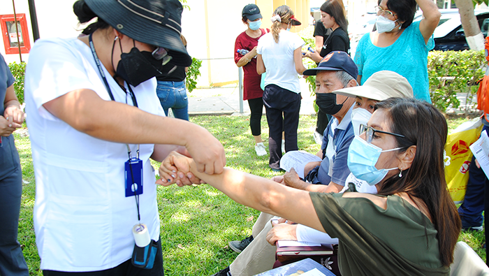Campaña con pacientes