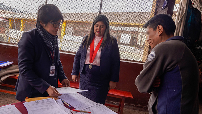 Corte Superior de Justicia Cusco realizó primera actividad de proyección social en el Establecimiento Penitenciario de Quenqoro
