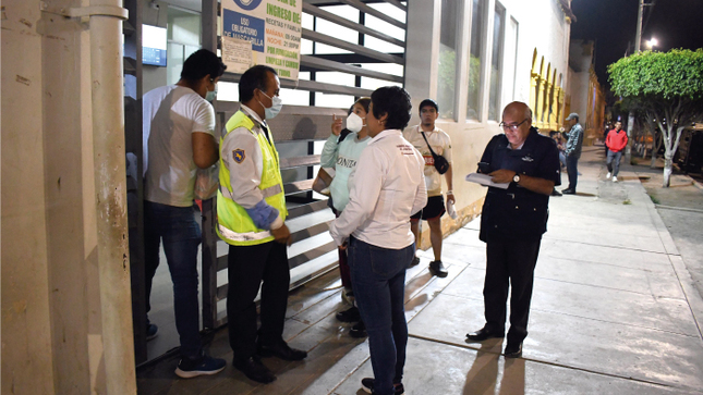 Geresa Lambayeque realiza inspección nocturna inopinada a Centros de Salud