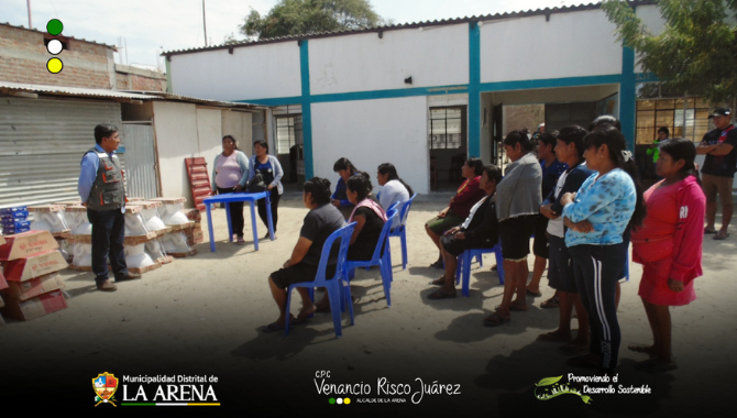 Entrega de materiales Loma Negra